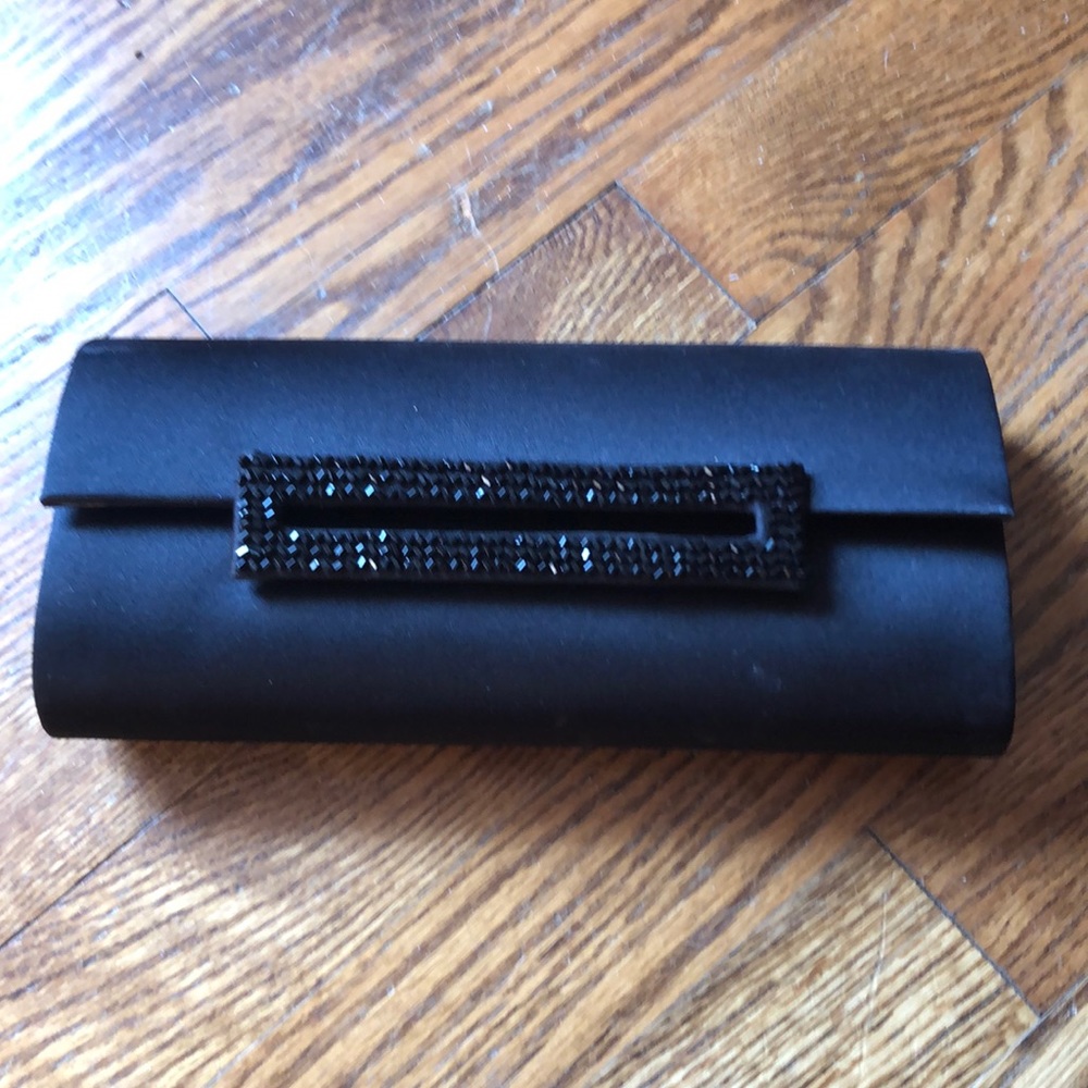 Black evening clutch